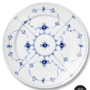 NWT Royal Copenhagen blue fluted salad plate